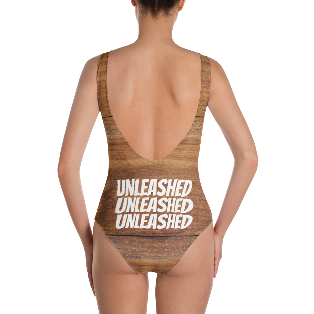 Chameleon Unleashed Oak Woodkini Unleashed One-Piece Swimsuit (White)