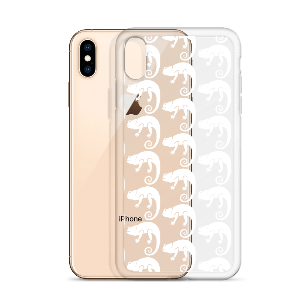 Chameleon Unleashed Logo Monogram iPhone Case (White)