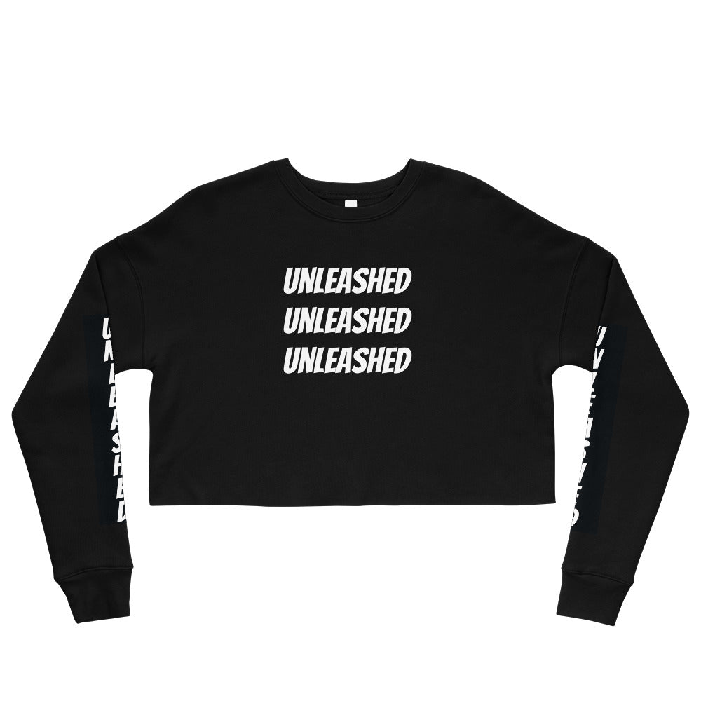 Boyfriend Cropped Black Sweatshirt