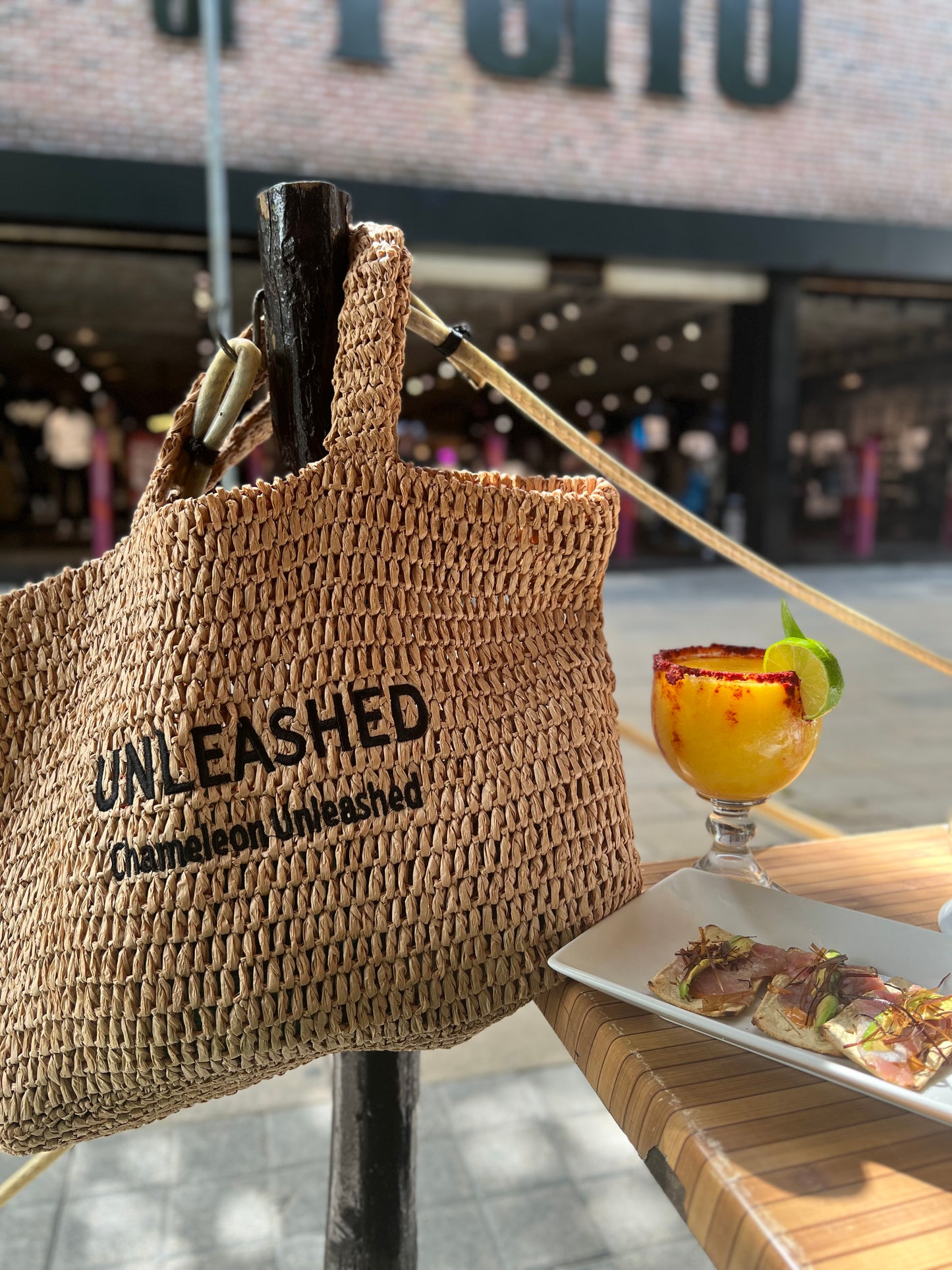 UNLEASHED Raffia Bag