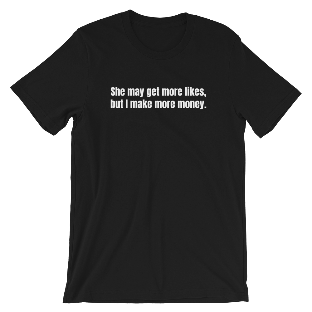 Money Over Likes Short-Sleeve Unisex T-Shirt