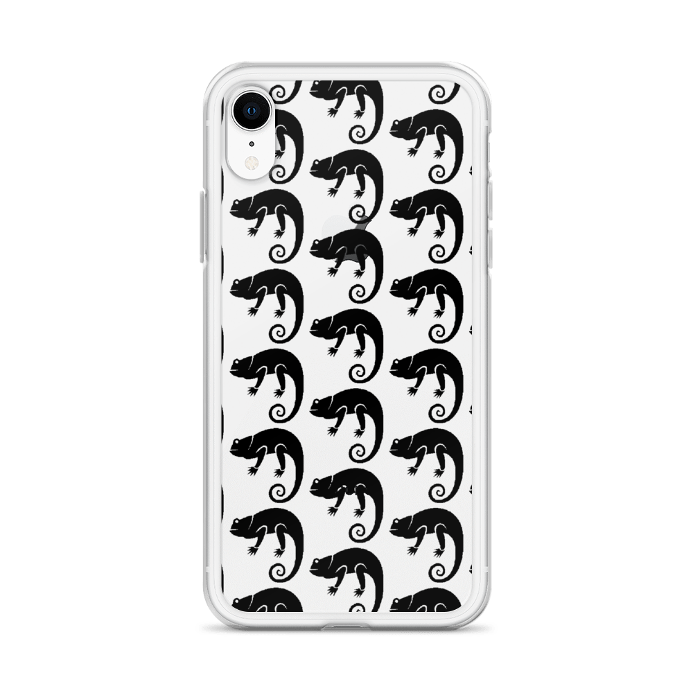 Chameleon Unleashed Logo Monogram iPhone Case (Black)