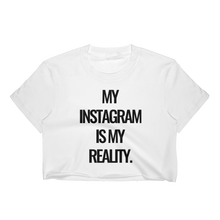 My Instagram Is My Reality Short-Sleeve Unisex Crop Top T-Shirt