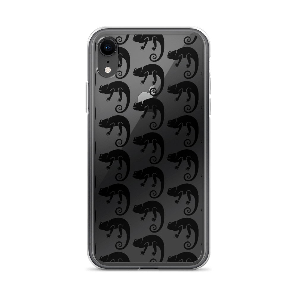 Chameleon Unleashed Logo Monogram iPhone Case (Black)