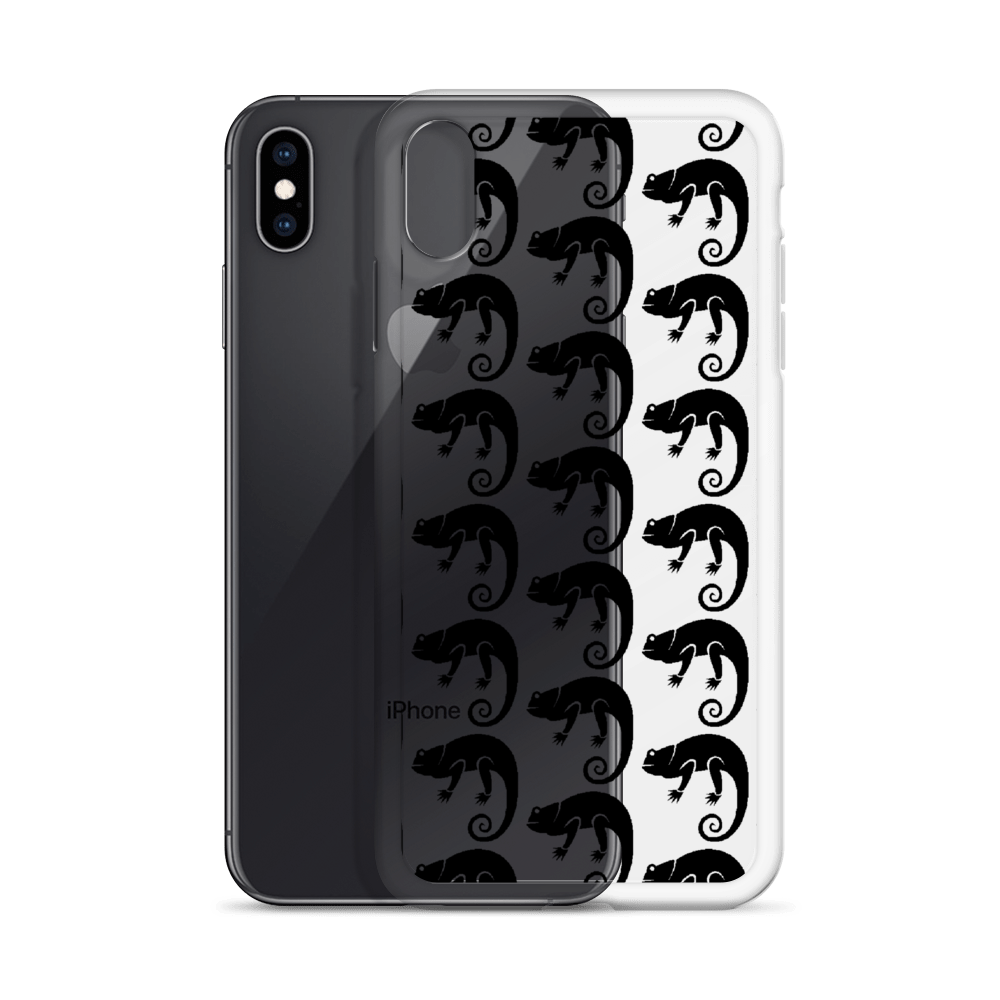 Chameleon Unleashed Logo Monogram iPhone Case (Black)