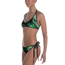 Chameleon Unleashed Jungle Leaves Logo Bikini Swimsuit