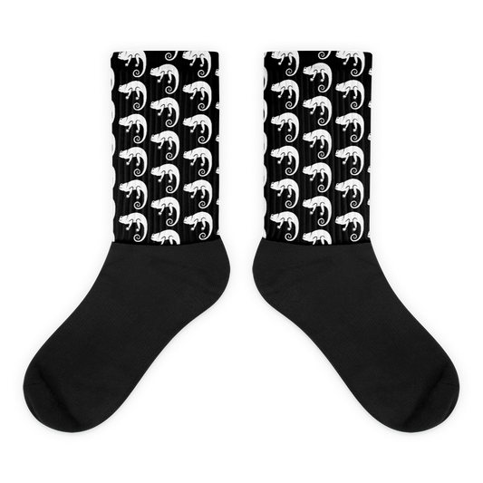Chameleon Unleashed Logo Monogram Unisex Socks (Black)