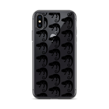 Chameleon Unleashed Logo Monogram iPhone Case (Black)