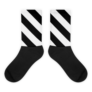 Chameleon Unleashed Striped Monogram Unisex Socks