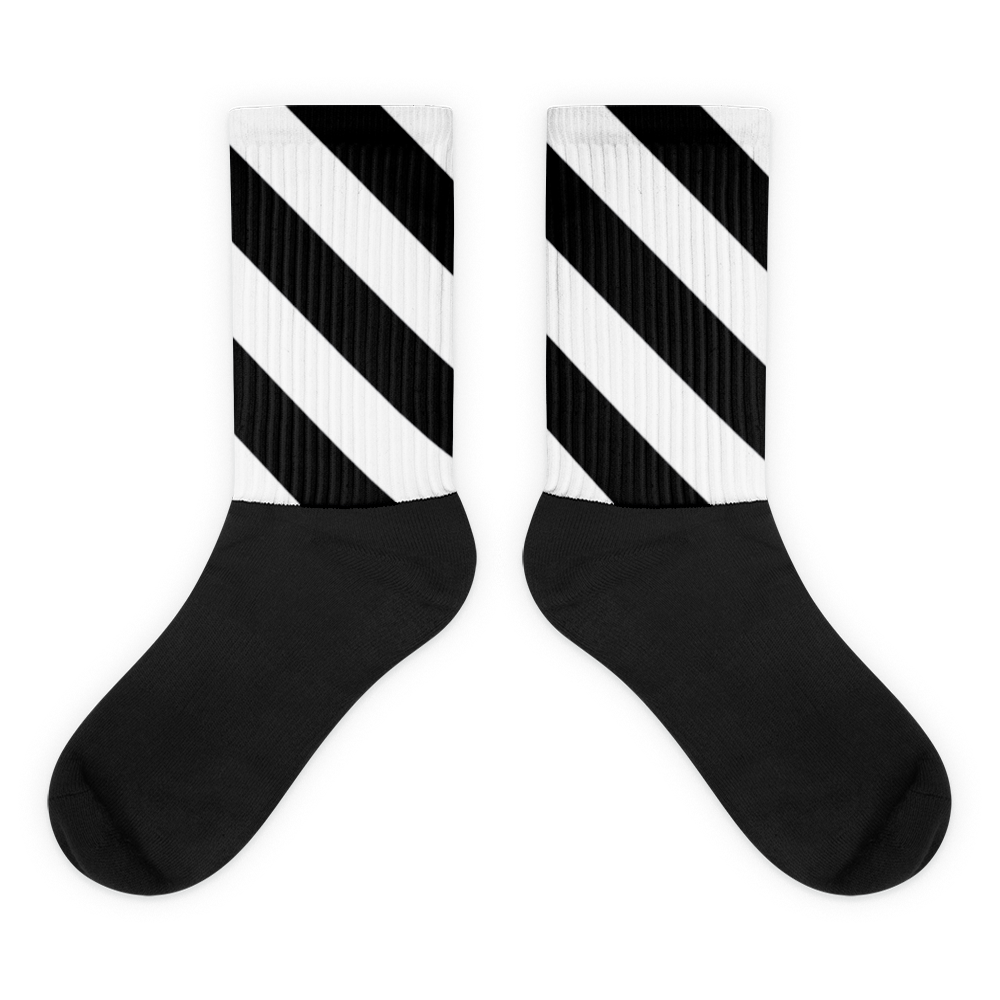 Chameleon Unleashed Striped Monogram Unisex Socks